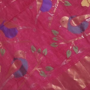 Ponduru khadi jamdhani pallu with buties
