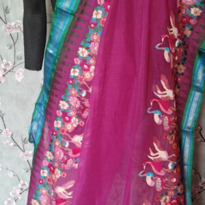 Ponduru khadi embroidery Saree