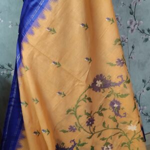 Khadi Embroidery Saree